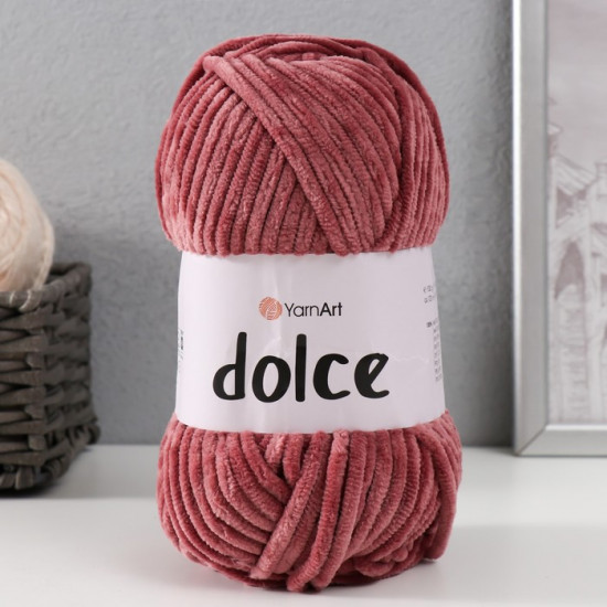 Пряжа для вязания «Dolce»,751 Сухая роза