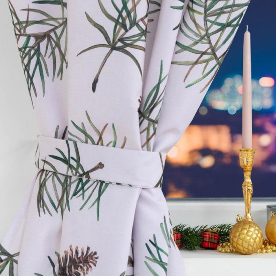 Комплект штор для кухни с подхватами «Christmas tree»