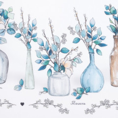 Комплект штор для кухни с подхватами «Flower mood» - Фото 3