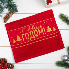 Полотенце махровое «С новым годом!» - Фото 1