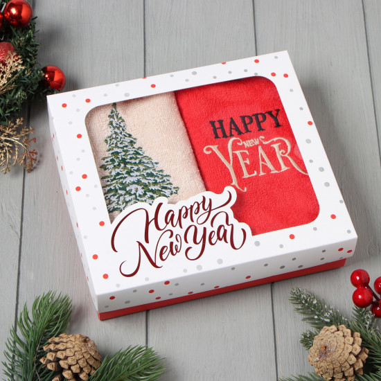 Набор полотенец «Снежная ель»