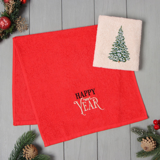 Набор полотенец «Снежная ель»