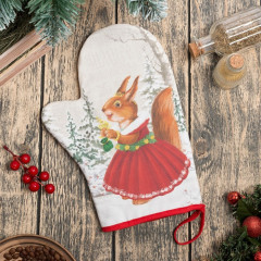 Варежка-прихватка «Зимнее волшебство» - Фото 1