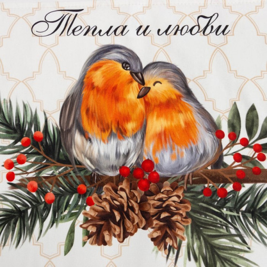 Полотенце «Winter robin»