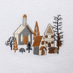 Полотенце махровое «Город в снегу» - Фото 2