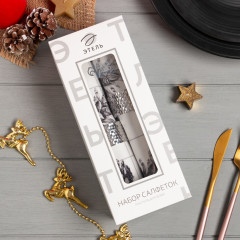 Набор салфеток с декоративными кольцами «Christmas» - Фото 2