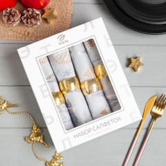 Набор салфеток с декоративными кольцами «Let it snow» - Фото 1