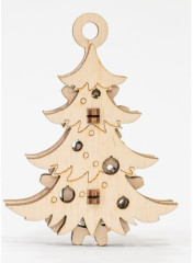 Деревянный конструктор-брелок «Эвик: новогодняя елка» - Фото 1