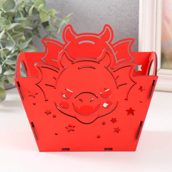 Корзинка-шкатулка «Мордочка дракона»
