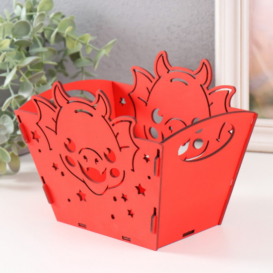 Корзинка-шкатулка «Мордочка дракона»