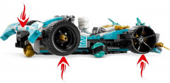 Конструктор Ninjago 71791 Кружитцу гоночная машина Сила Дракона Зейна. Zane’s Dragon Power Spinjitzu Race Car - Фото 7