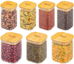 Набор банок для хранения на подставке «Crystal glass» - Фото 3