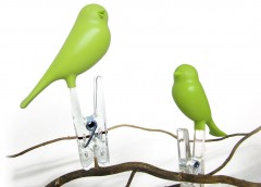 Прищепки (4 штуки, зеленые) - Фото 1