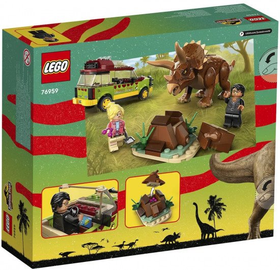Конструктор LEGO® 76959 Поиск трицератопса