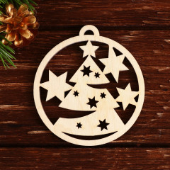 Набор подвесок в деревянной коробке «Круглые» - Фото 4