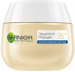 Крем для лица ночной с экстрактом чайного листа и кофеином «Защита от морщин 35+» - Фото 1