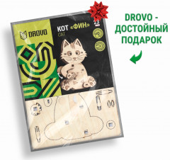 Конструктор деревянный «Кот Фин» - Фото 3