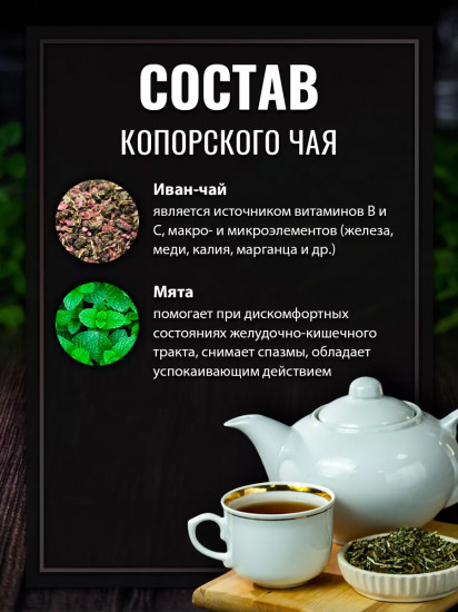 Чай копорский с мятой