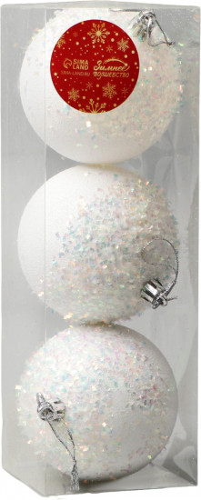 Набор шаров ёлочных «Новелла перламутр»