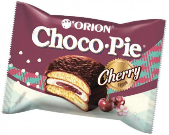 Пирожное со вкусом вишни «Choco Pie Cherry»