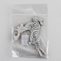 Подвеска деревянная на подложке «Олень» - Фото 3