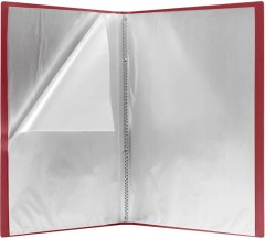 Папка «ECO4», 20 прозрачных карманов, красный - Фото 1