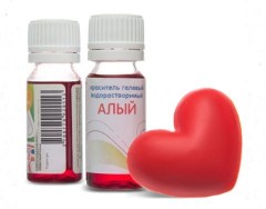 Краситель гелевый «Алый» (15 мл) - Фото 1