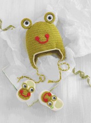 Милые шапочки и пинетки для малышей. Вяжем крючком - Фото 3