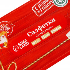 Салфетки бумажные «Новогодняя посылка» - Фото 2