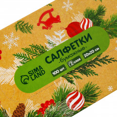 Салфетки бумажные «Зимний уют» - Фото 2