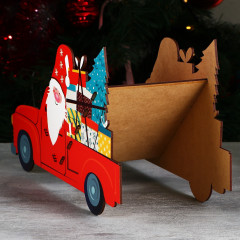 Органайзер для бутылок «Дед мороз в машине» - Фото 1