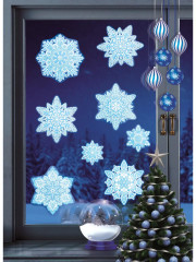 Набор наклеек многоразовых «Снежинки пушистые» - Фото 1