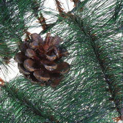 Гирлянда ёлочная «Серебро с шишками» - Фото 1