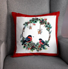 Подушка декоративная «Great bullfinches» - Фото 4