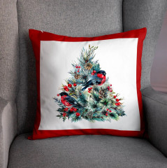 Подушка декоративная «Christmas bullfinches» - Фото 4