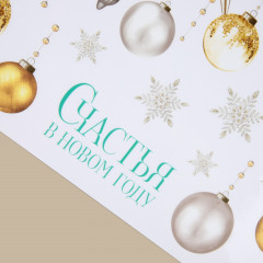 Набор наклеек на окно многоразовых «Счастья в Новом году» - Фото 1