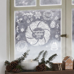 Набор наклеек на окно многоразовых «Волшебный Новый год» - Фото 2