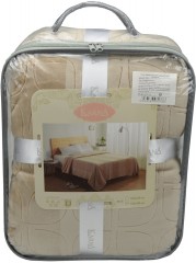 Плед «Palma» (2-спальный, велсофт, размер 220x240 см), коралловый - Фото 2