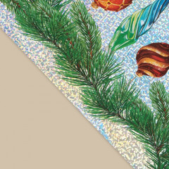 Наклейка интерьерная «Ёлочные игрушки» - Фото 1