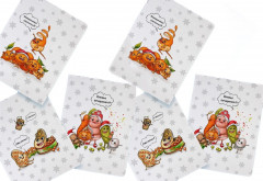 Комплект полотенец вафельных - Фото 6