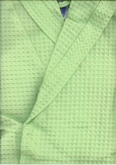 Женский халат вафельный гладкокрашеный "Confetto" (Cleanelly, р. 42, цвет салатовый) - Фото 1