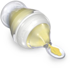 Бутылочка силиконовая с ложкой - Фото 1