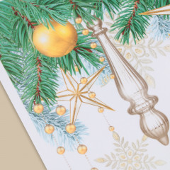 Наклейка для окон многоразовая «Новогодние игрушки» - Фото 1