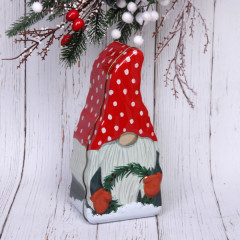 Банка жестяная «Гномик с венком» - Фото 1