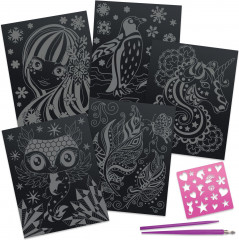 Набор для рисования в технике граттаж «Scratch and sketch» - Фото 1