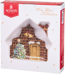 Тарелка в форме домика «С Новым годом!» - Фото 1