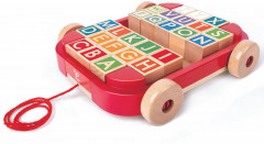 Каталка-тележка с кубиками и английским алфавитом - Фото 2