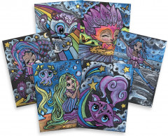 Набор для рисования «Млечный путь. Pitch black art set» - Фото 4