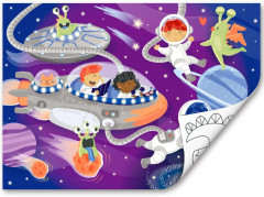 Пазл-раскраска «Космические друзья. 2 в 1» - Фото 3