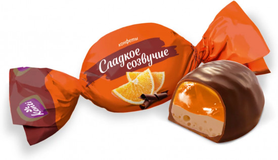 Конфеты со вкусом апельсина «Сладкое созвучие»